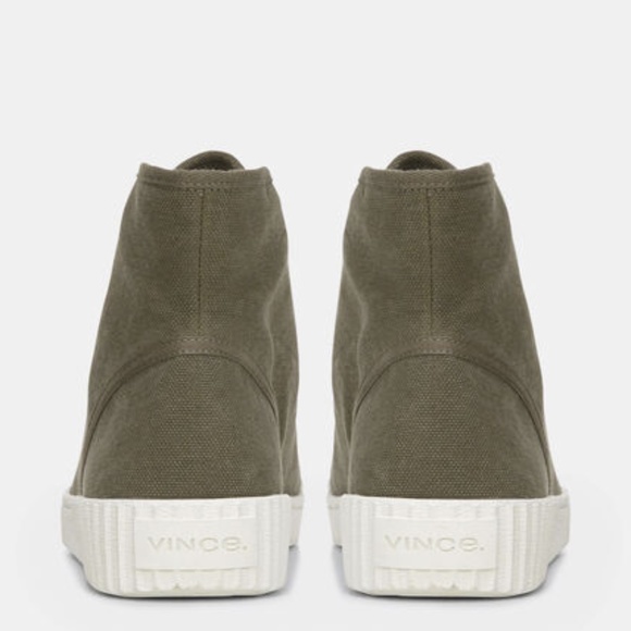 Vince Linen Wolfe High Top Sneaker - Picture 4 of 5